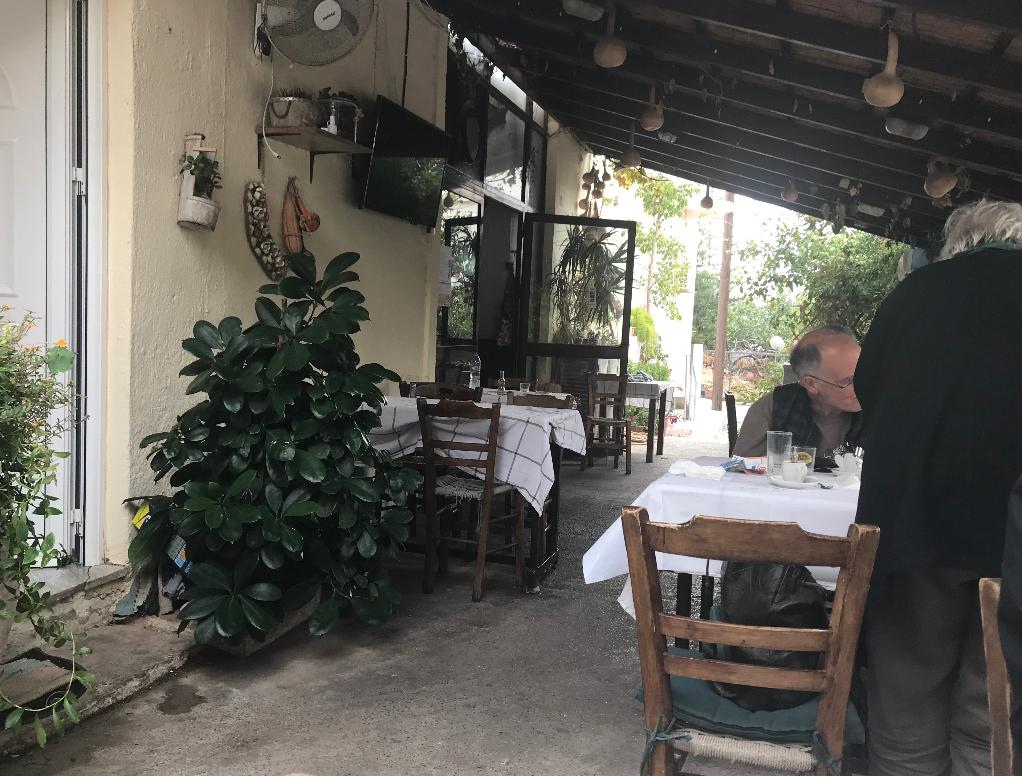 クレタ島のレストラン