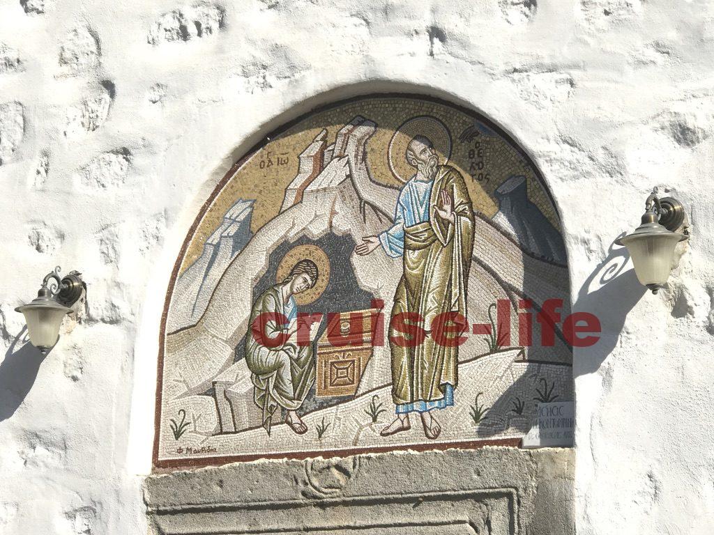 １９世紀に描かれた、「聖ヨハネの奇跡」のフレスコ画